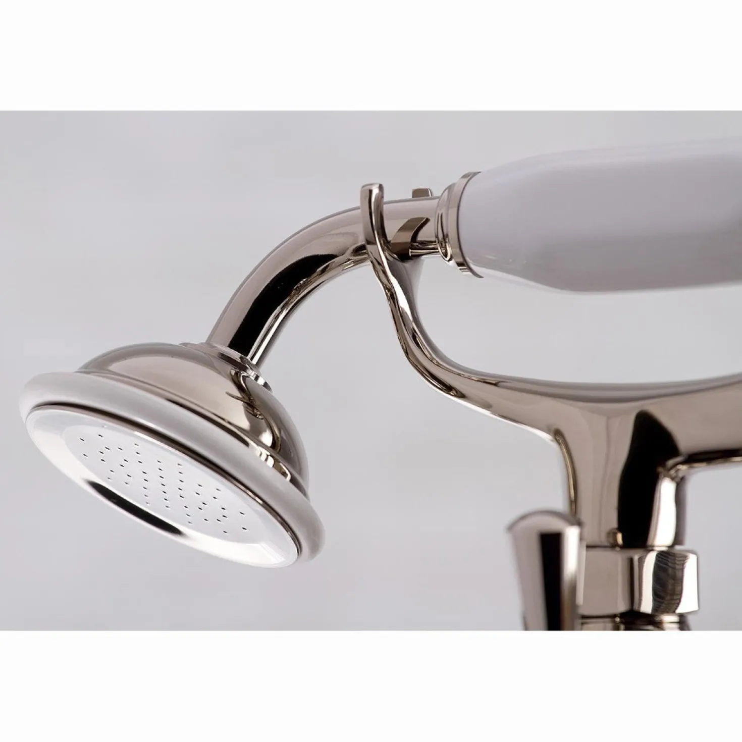 Kingston Brass Deck Mount 2-Hole Clawfoot Tub Faucet with Hand Shower