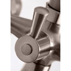Kingston Brass Deck Mount 2-Hole Clawfoot Tub Faucet with Hand Shower