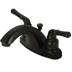 Kingston Brass Deck Mount 4-Inch Centerset Bathroom Faucet