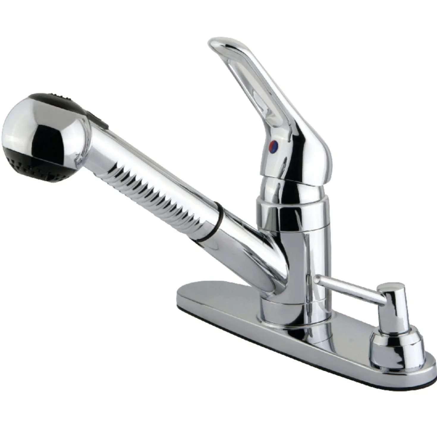 Kingston Brass Deck Mount Pull-Out Kitchen Faucet