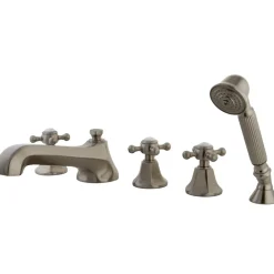Kingston Brass Deck Mount Roman Tub Filler with Hand Shower