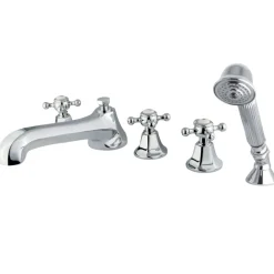 Kingston Brass Deck Mount Roman Tub Filler with Hand Shower