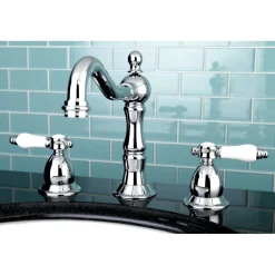 Kingston Brass Deck Mount 8" Widespread Bathroom Faucet