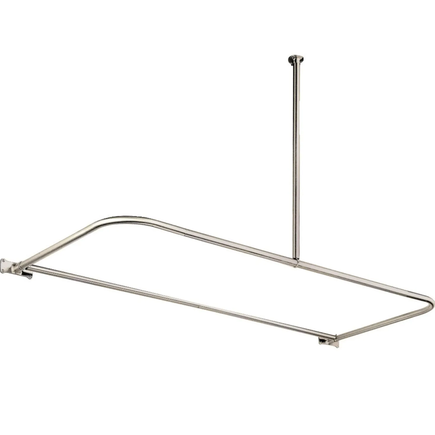 Kingston Brass D-Shaped Shower Curtain Rod