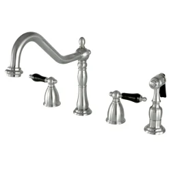 Kingston Brass Duchess Deck Mount Widespread 4-Hole Kitchen Faucet