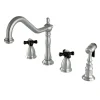 Kingston Brass Duchess Deck Mount 4-Hole Widespread Kitchen Faucet