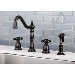 Kingston Brass Duchess Deck Mount 4-Hole Widespread Kitchen Faucet