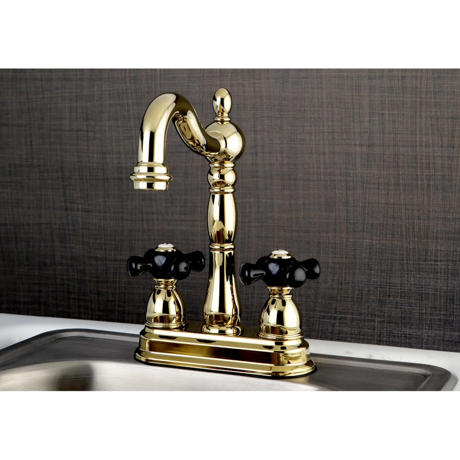 Kingston Brass Duchess Deck Mount 4" Centerset Bar Faucet