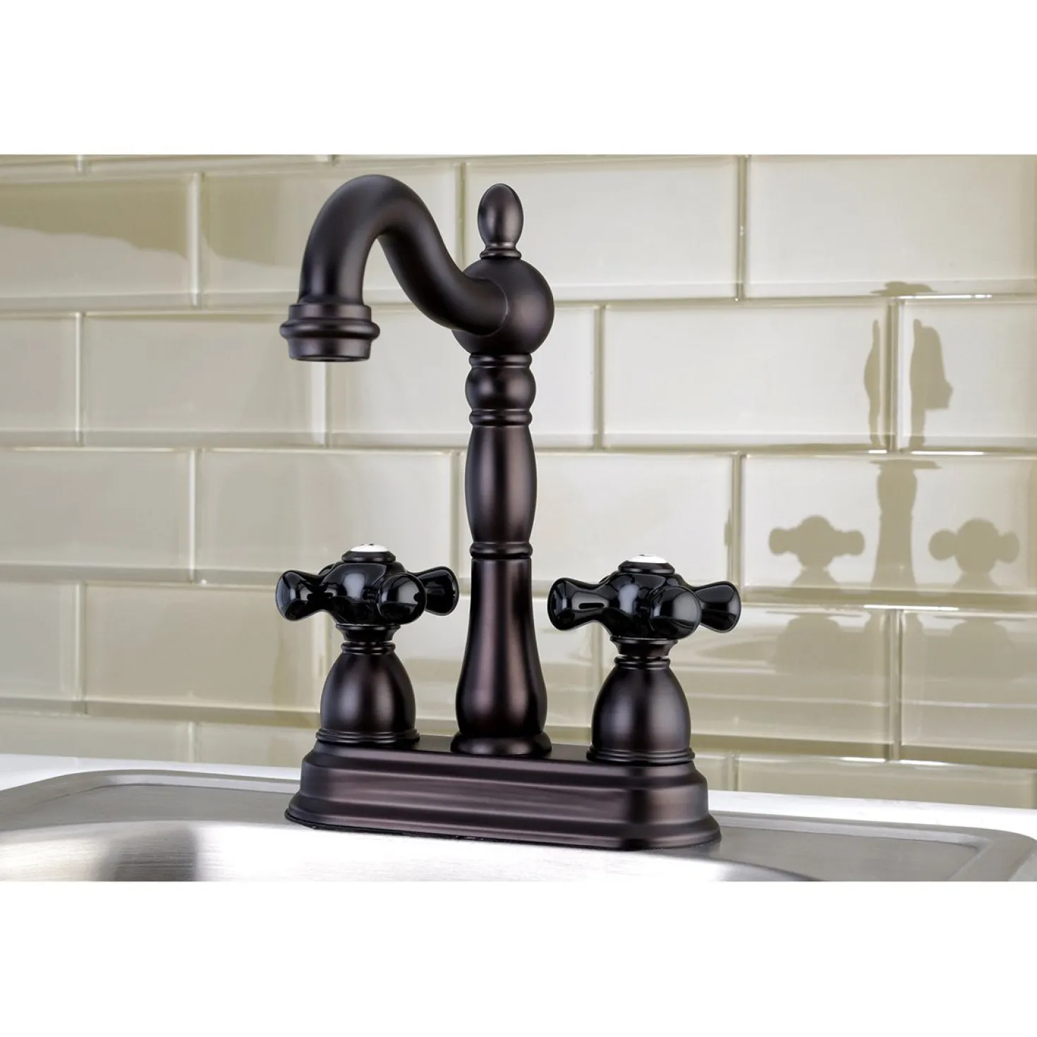 Kingston Brass Duchess Deck Mount 4" Centerset Bar Faucet