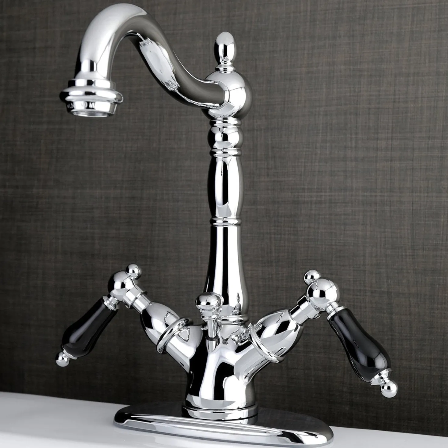 Kingston Brass Duchess Deck Mount 4-Inch Centerset Bathroom Faucet