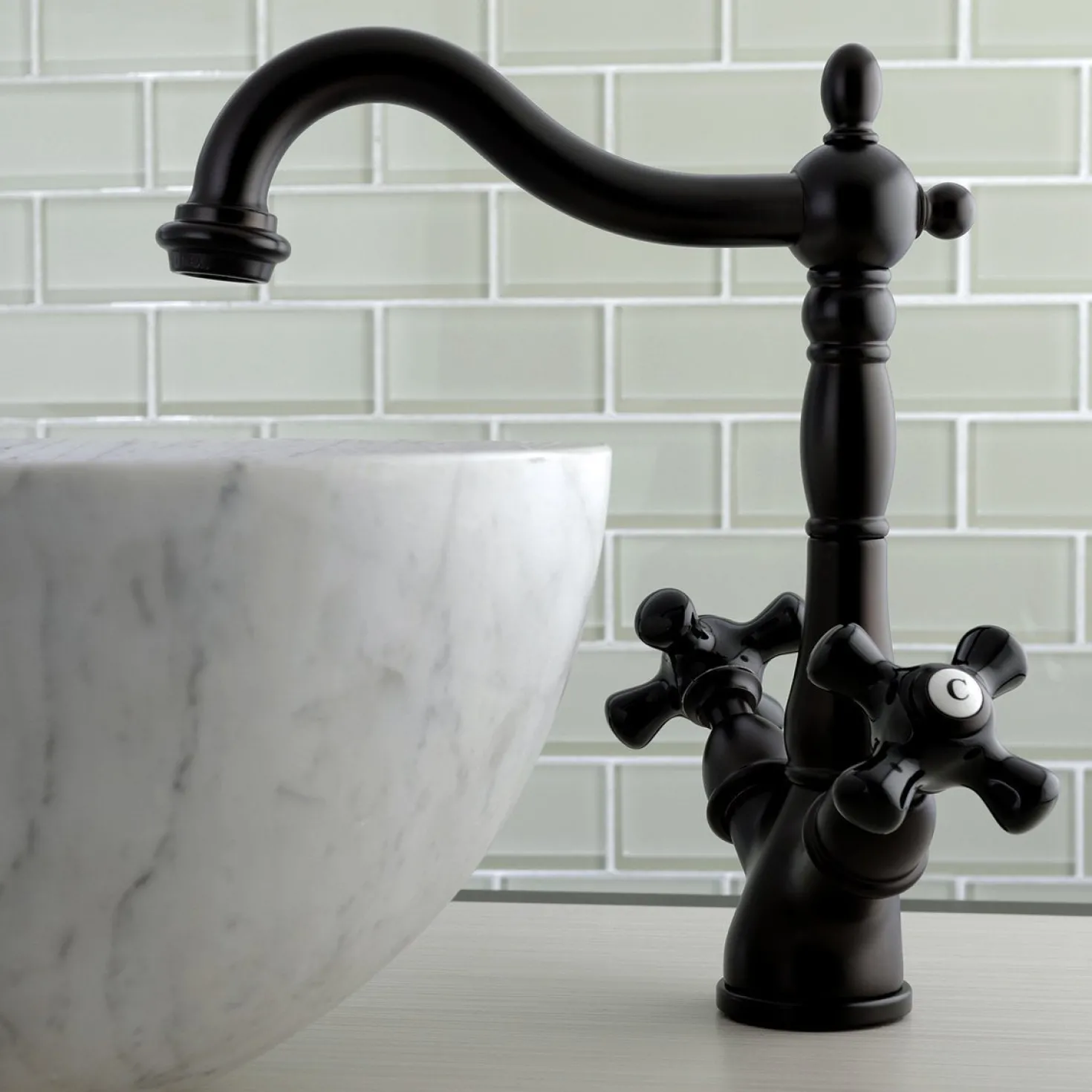 Kingston Brass Duchess Deck Mount Vessel Sink Faucet