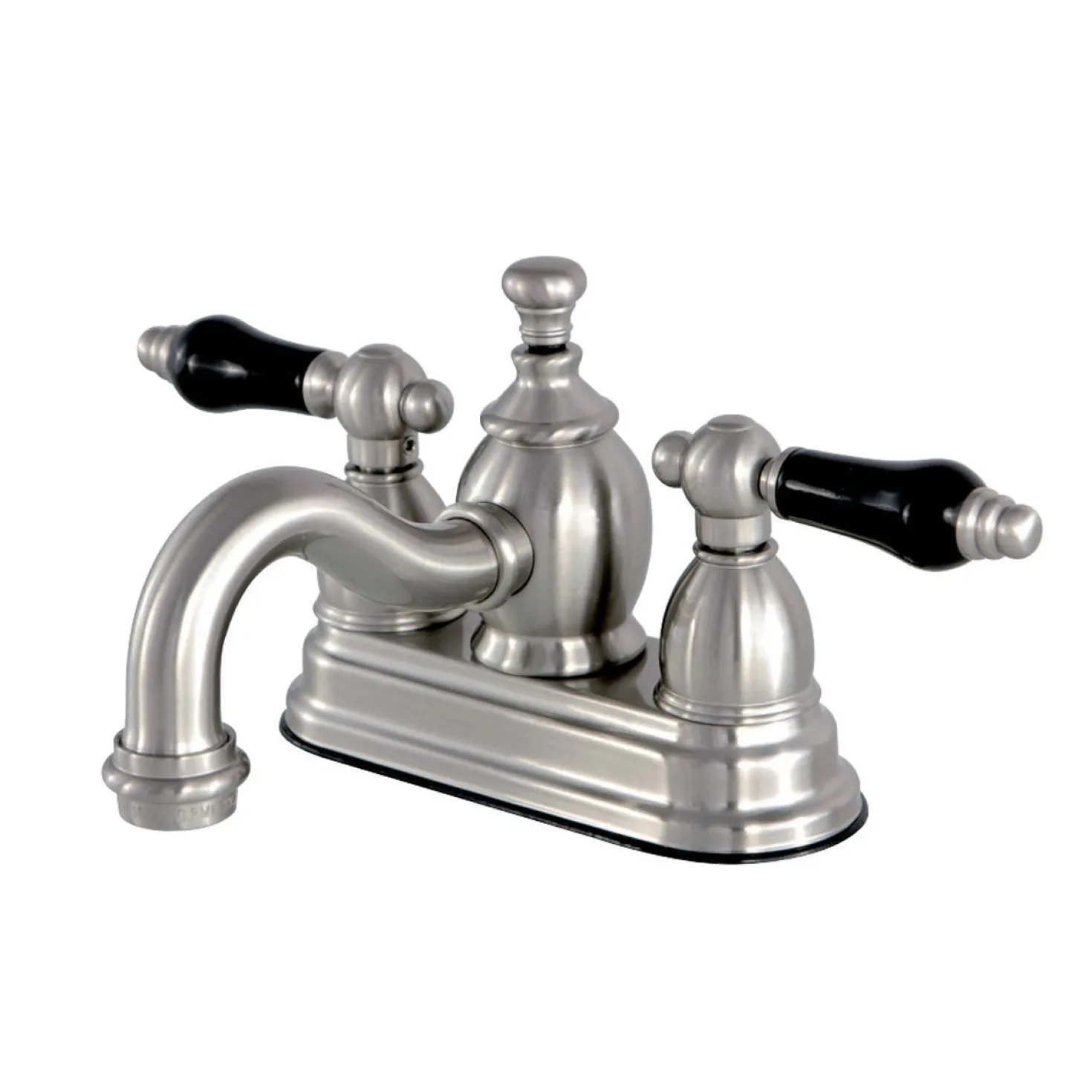 Kingston Brass Duchess Deck Mount 4-Inch Centerset 3-Hole Bathroom Faucet