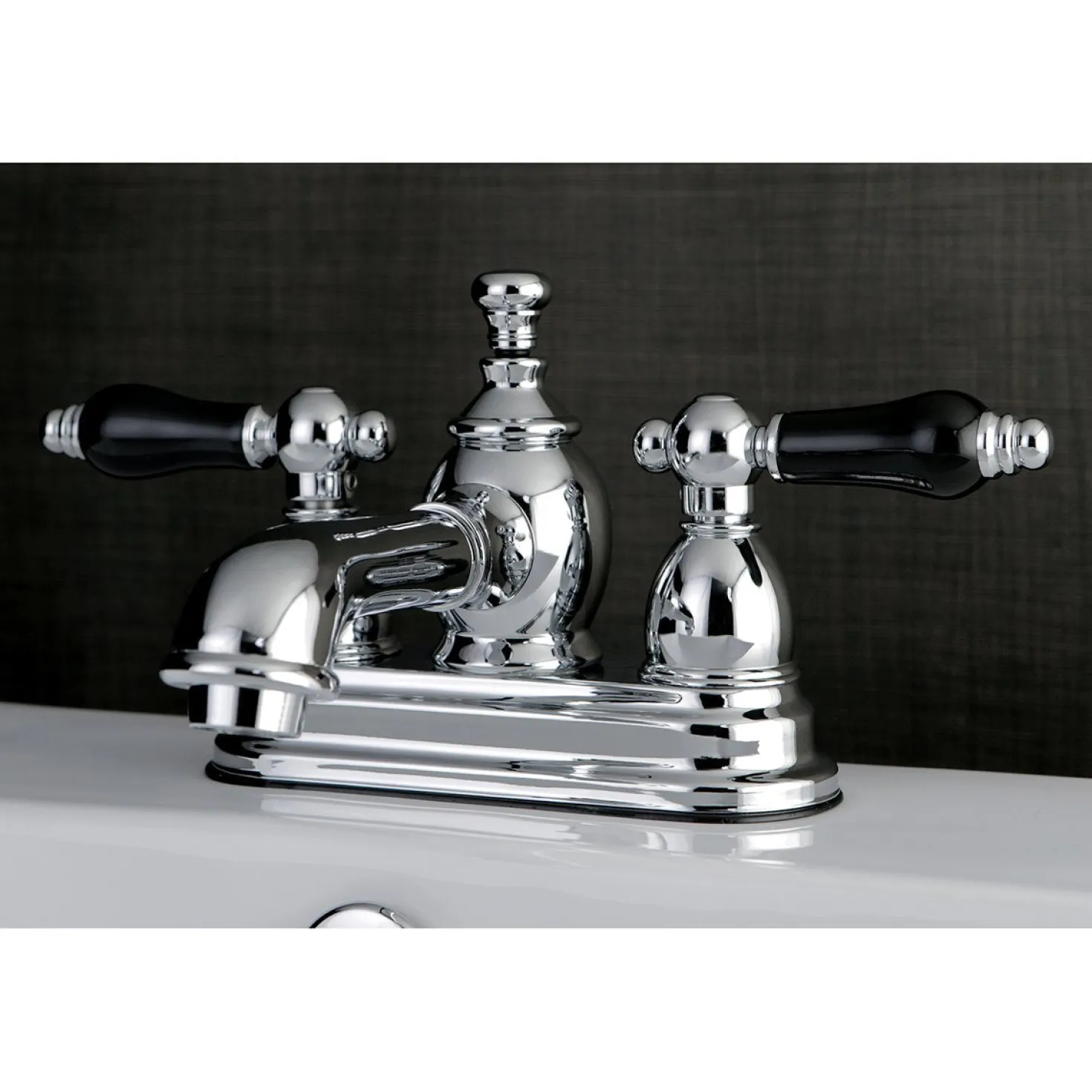 Kingston Brass Duchess Deck Mount 3-Hole 4-Inch Centerset Bathroom Faucet