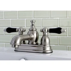 Kingston Brass Duchess Deck Mount 3-Hole 4-Inch Centerset Bathroom Faucet