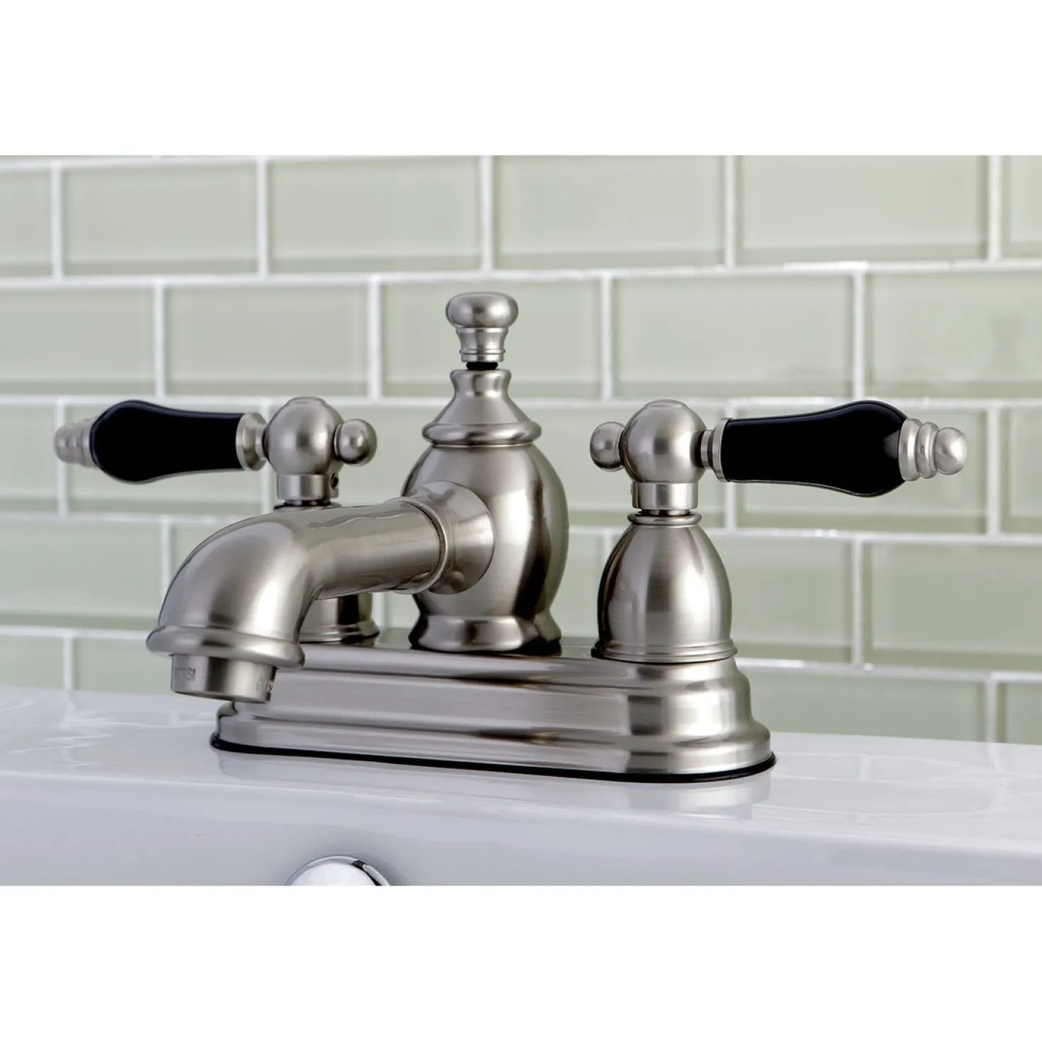 Kingston Brass Duchess Deck Mount 3-Hole 4-Inch Centerset Bathroom Faucet