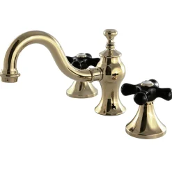 Kingston Brass Duchess Deck Mount 8-Inch Widespread 3-Hole Bathroom Faucet