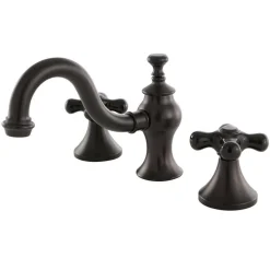 Kingston Brass Duchess Deck Mount 8-Inch Widespread 3-Hole Bathroom Faucet