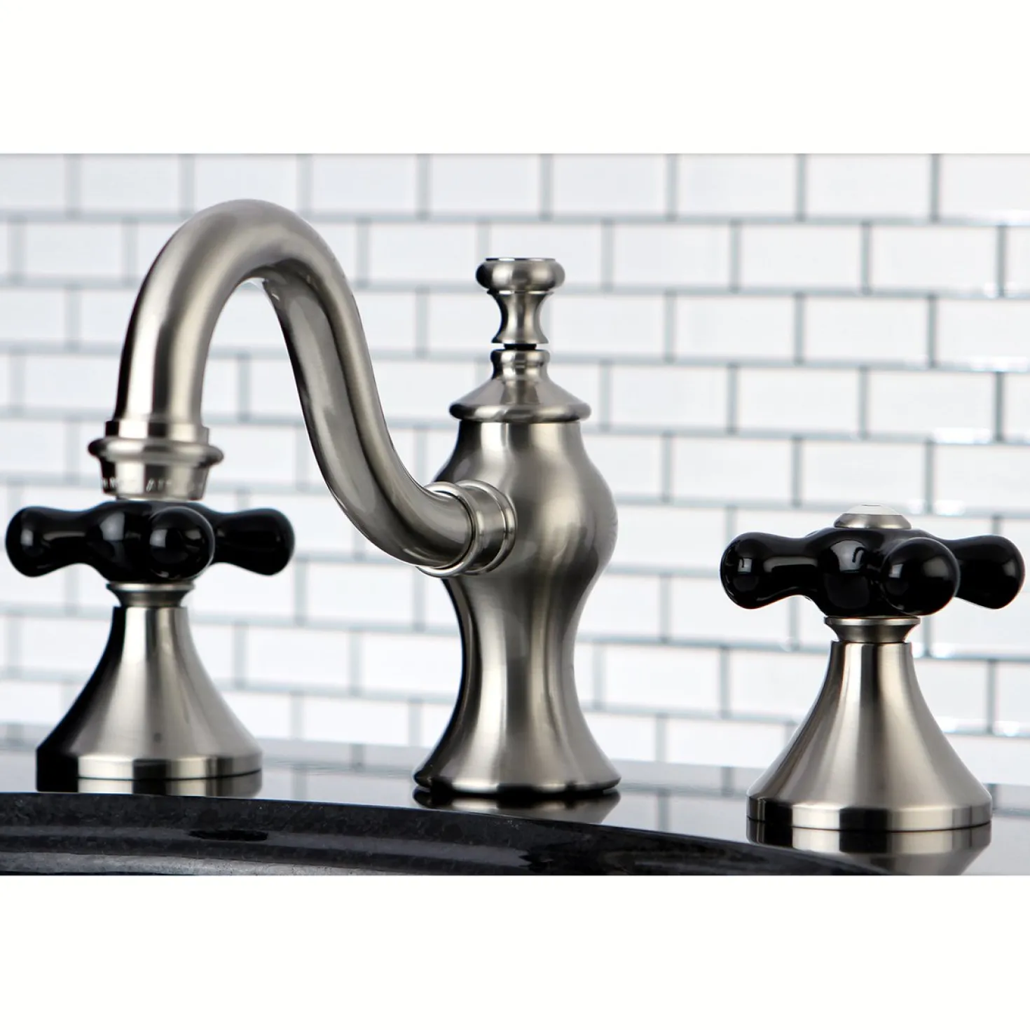 Kingston Brass Duchess Deck Mount 8-Inch Widespread 3-Hole Bathroom Faucet