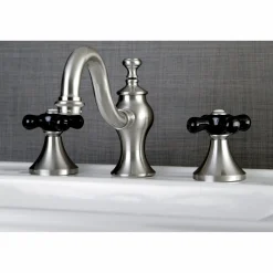 Kingston Brass Duchess Deck Mount 8-Inch Widespread 3-Hole Bathroom Faucet