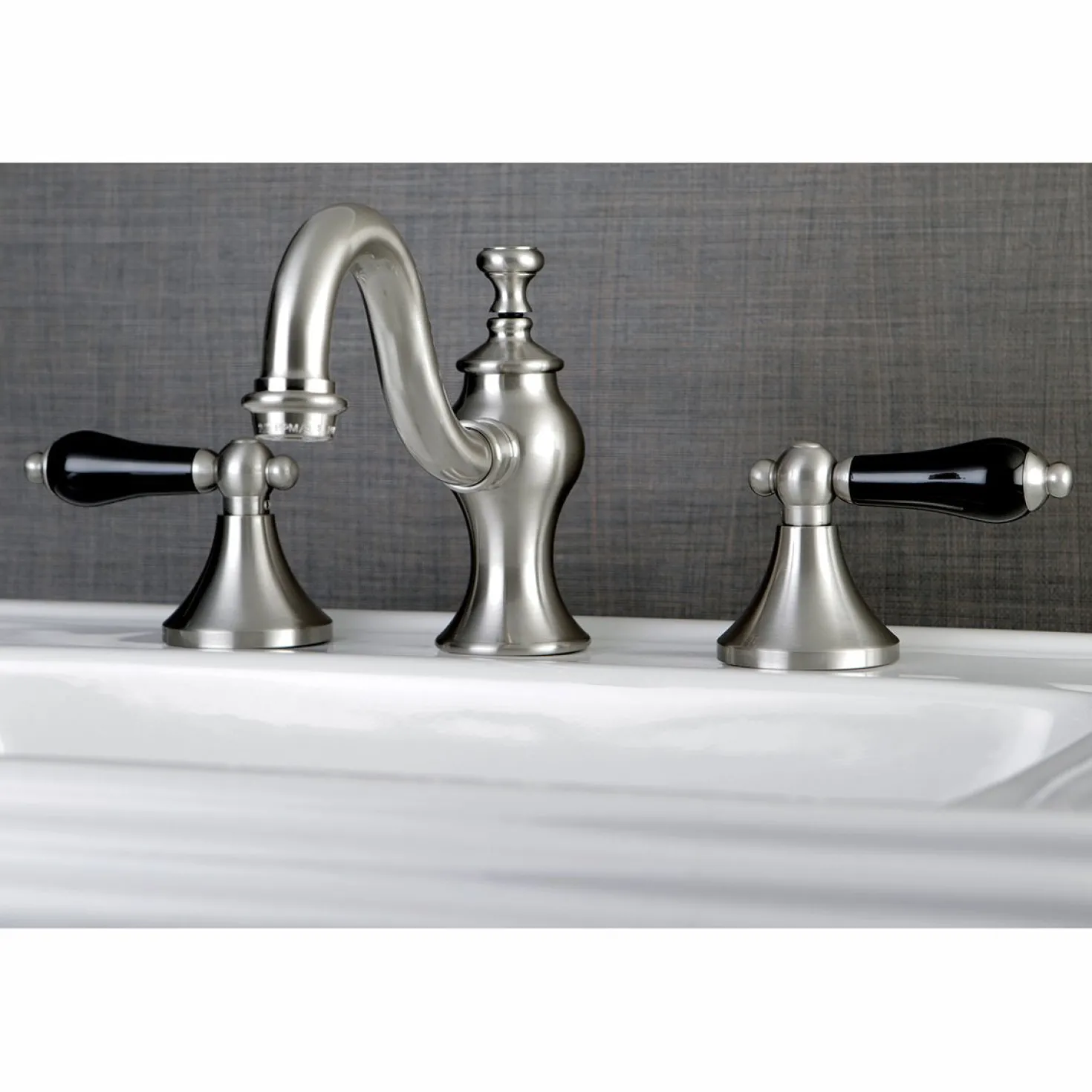 Kingston Brass Duchess Deck Mount 3-Hole 8-Inch Widespread Bathroom Faucet