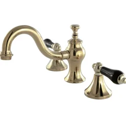 Kingston Brass Duchess Deck Mount 3-Hole 8-Inch Widespread Bathroom Faucet