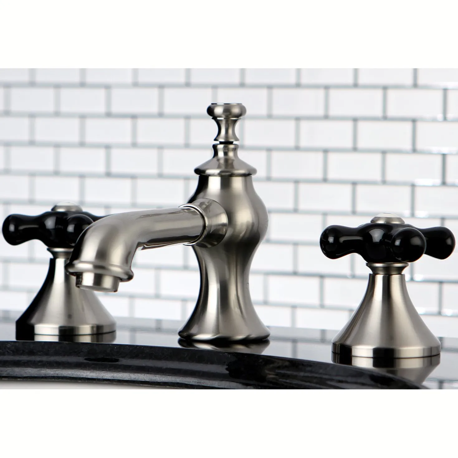 Kingston Brass Duchess Deck Mount 8-Inch Widespread Bathroom Faucet