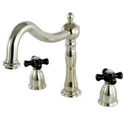 Kingston Brass Duchess Deck Mount Roman Tub Filler with Cross Handle