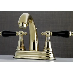 Kingston Brass Duchess 3-Hole Deck Mount 4-Inch Centerset Bathroom Faucet