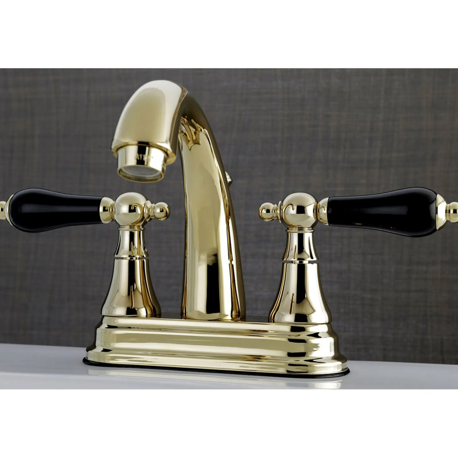 Kingston Brass Duchess 3-Hole Deck Mount 4-Inch Centerset Bathroom Faucet