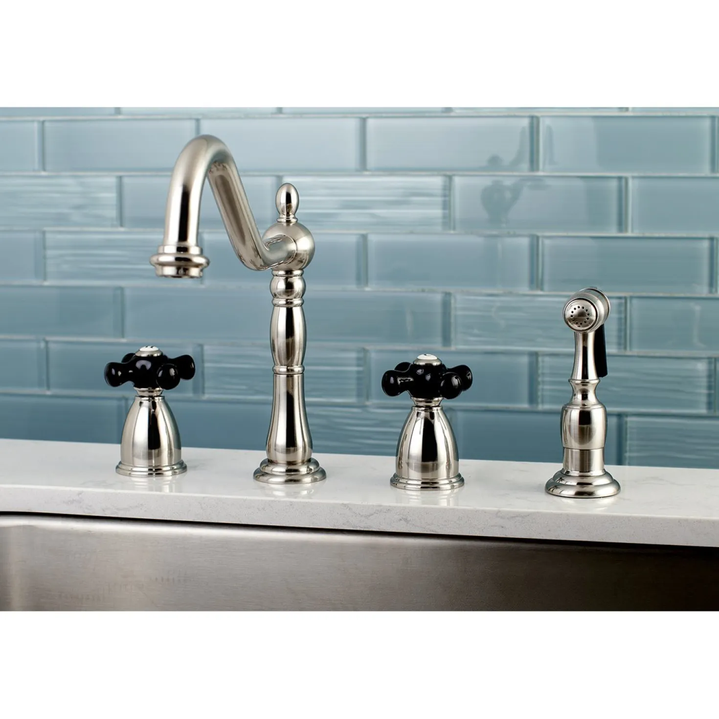Kingston Brass Duchess 4-Hole Widespread Kitchen Faucet