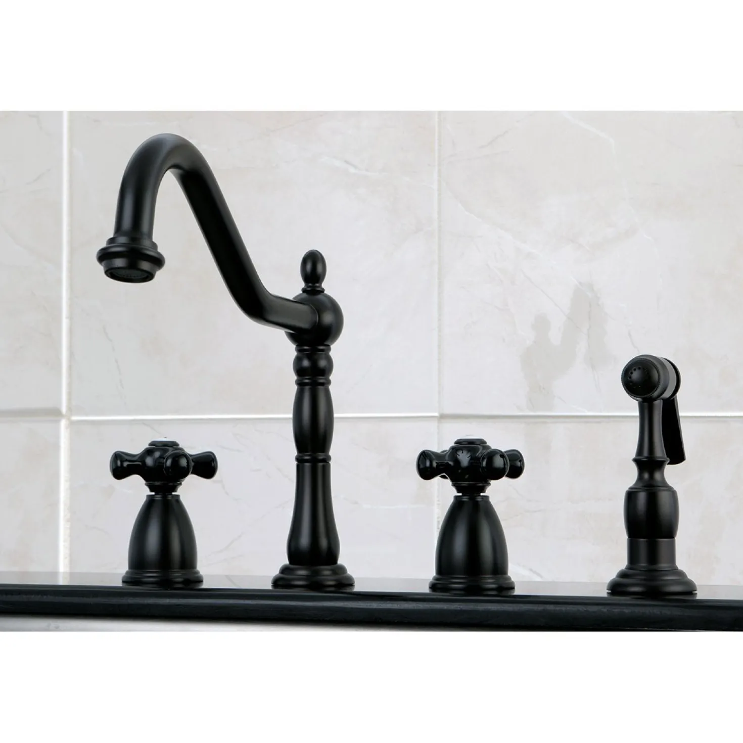 Kingston Brass Duchess 4-Hole Widespread Kitchen Faucet