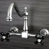 Kingston Brass Duchess 8-Inch Centerset Wall Mount 2-Hole Kitchen Faucet