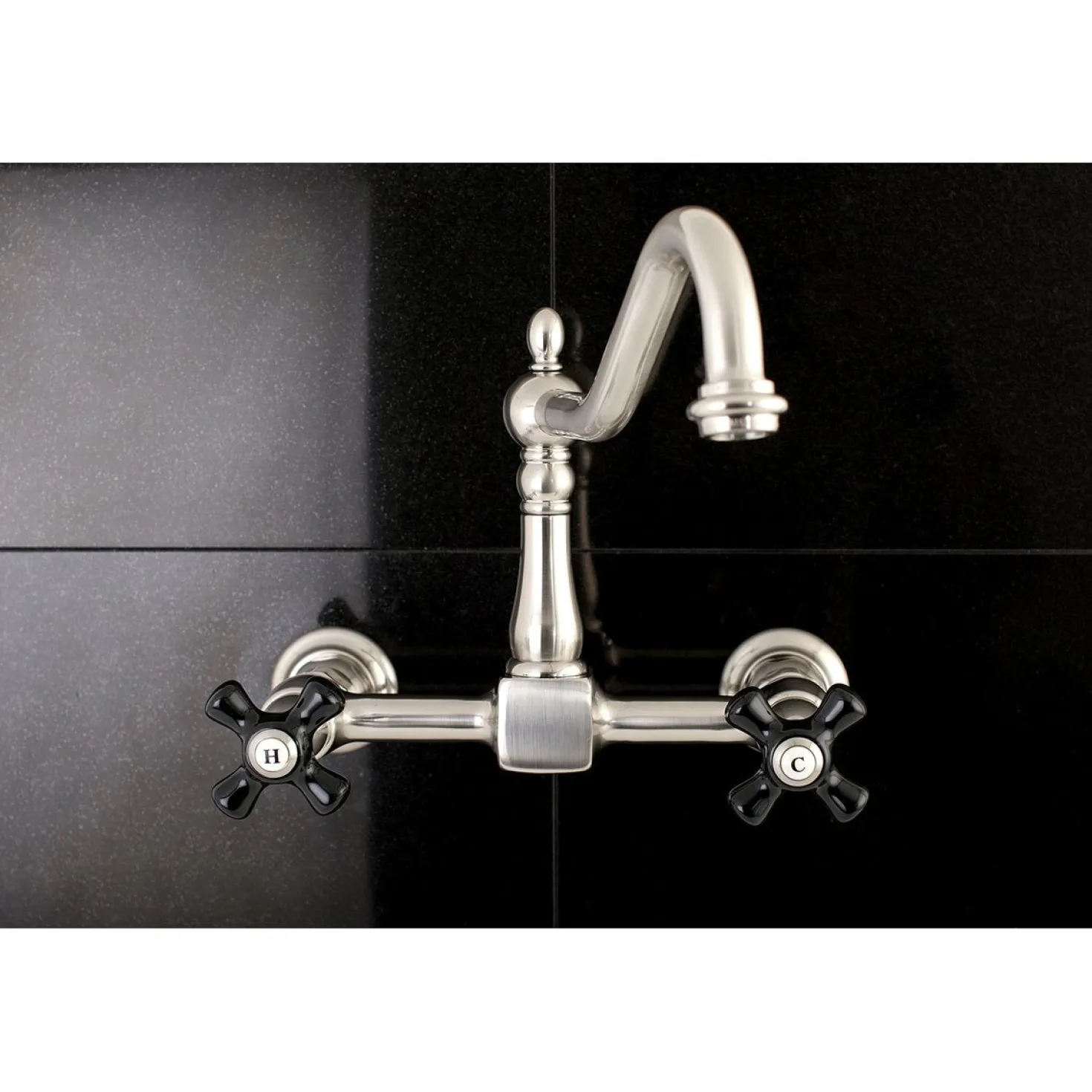 Kingston Brass Duchess 8-Inch Centerset Wall Mount 2-Hole Kitchen Faucet