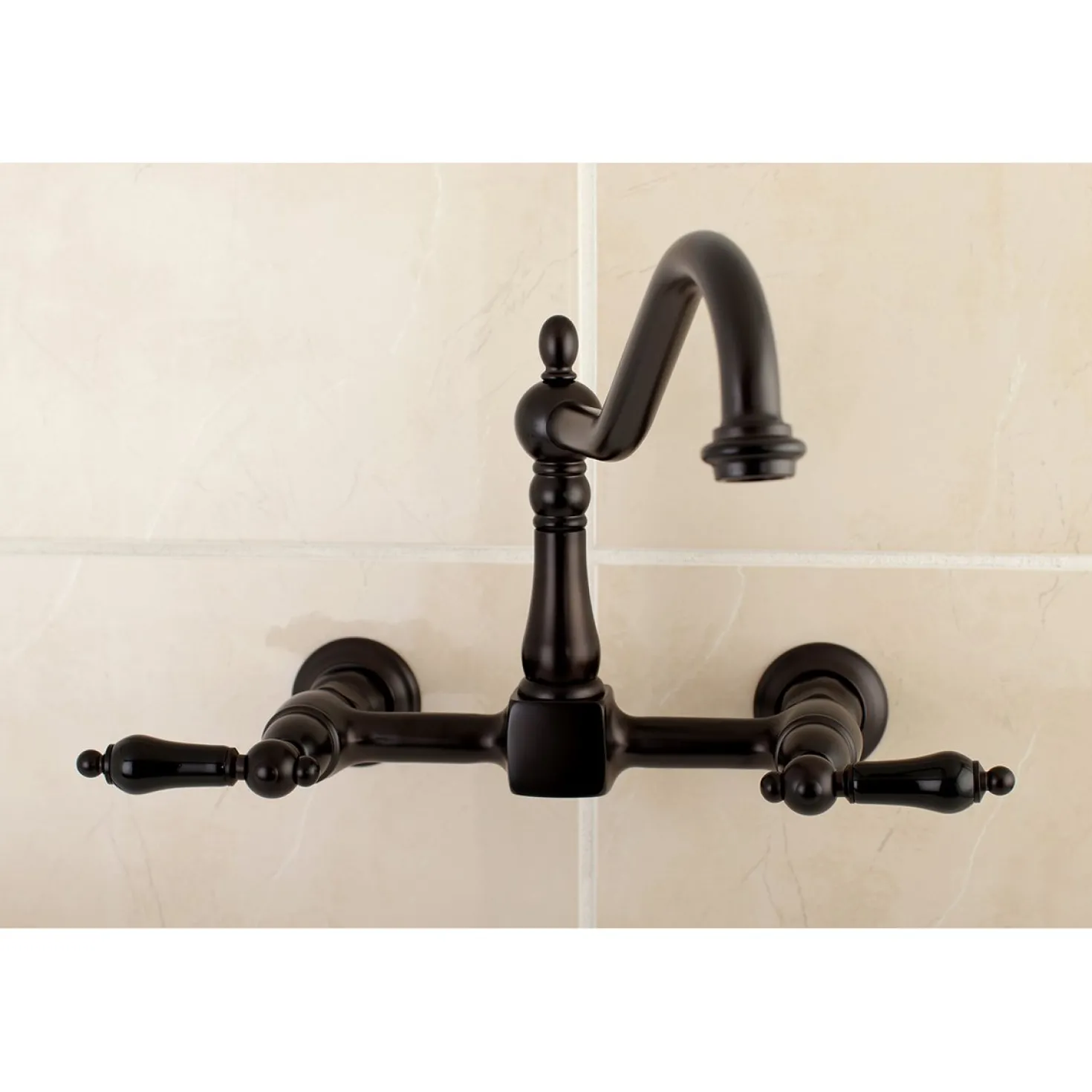 Kingston Brass Duchess 8-Inch Centerset Wall Mount Kitchen Faucet