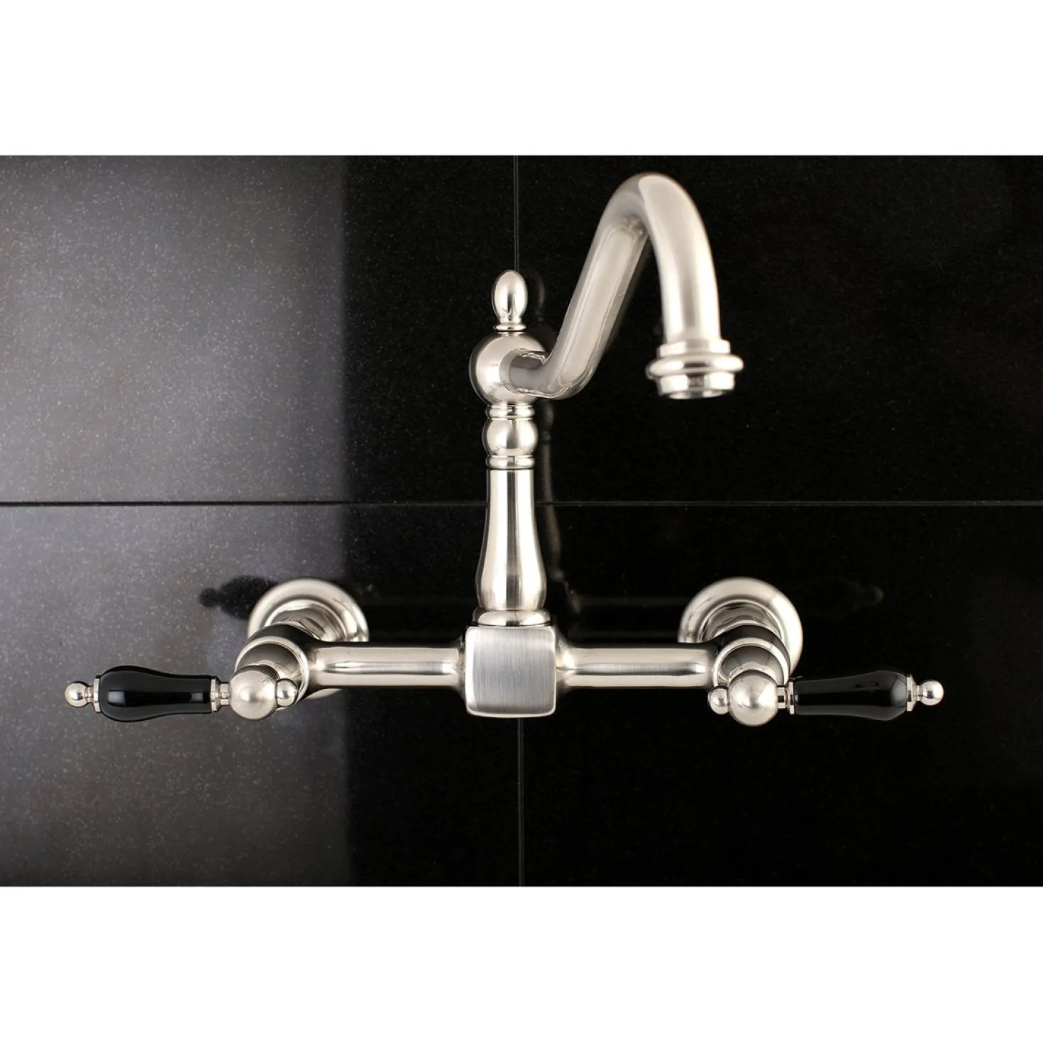 Kingston Brass Duchess 8-Inch Centerset Wall Mount Kitchen Faucet