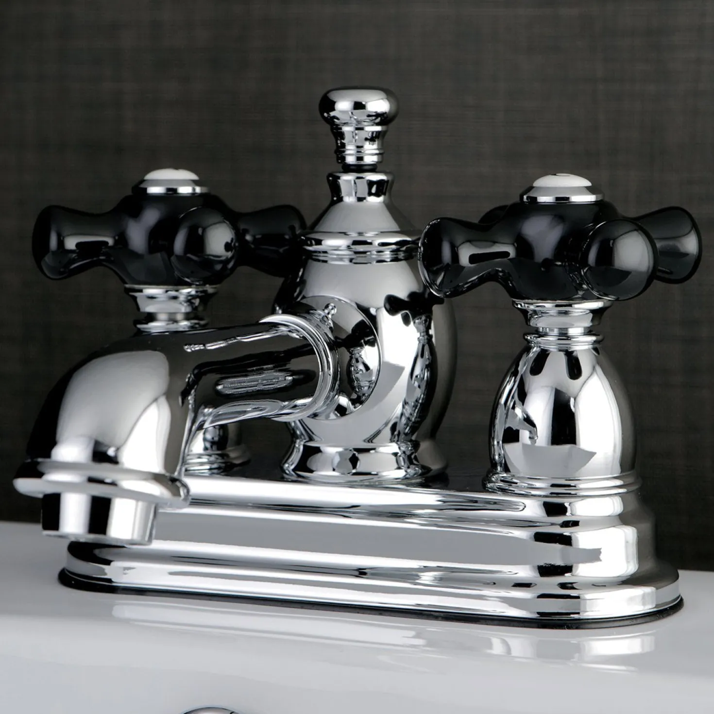 Kingston Brass Duchess 4-Inch Centerset Deck Mount 3-Hole Bathroom Faucet