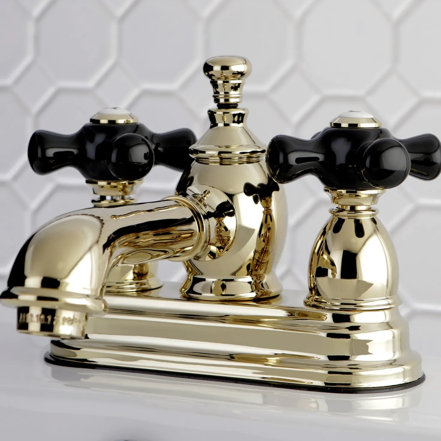 Kingston Brass Duchess 4-Inch Centerset Deck Mount 3-Hole Bathroom Faucet