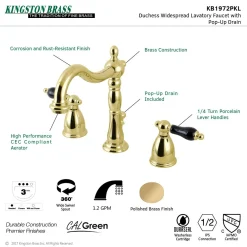 Kingston Brass Duchess 8-Inch Widespread Bathroom Faucet