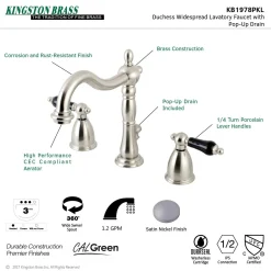 Kingston Brass Duchess 8-Inch Widespread Bathroom Faucet