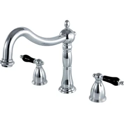Kingston Brass Duchess Roman Tub Filler with Cross Handle