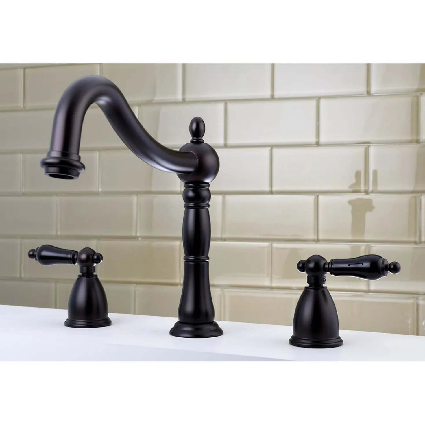 Kingston Brass Duchess Roman Tub Filler with Cross Handle