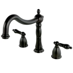 Kingston Brass Duchess Roman Tub Filler with Cross Handle