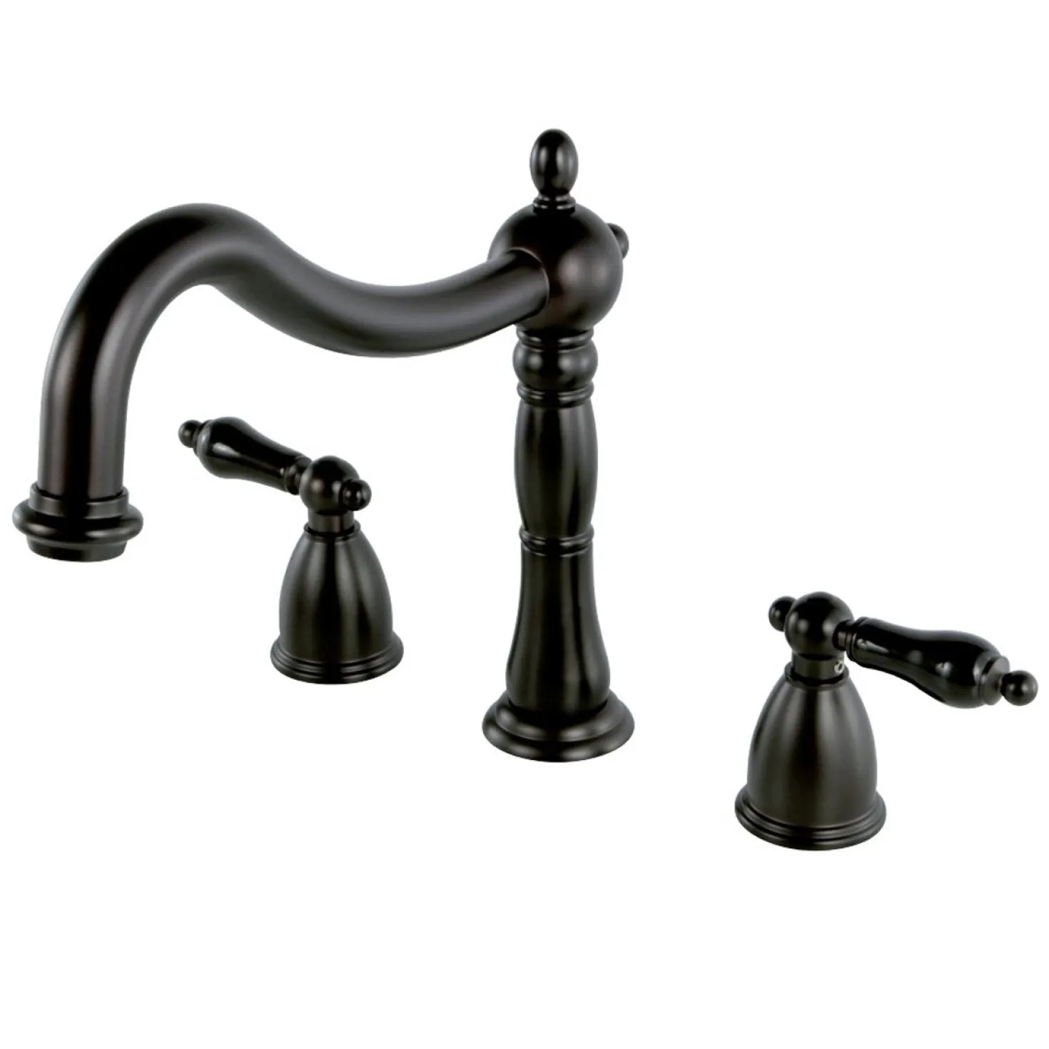 Kingston Brass Duchess Roman Tub Filler with Cross Handle