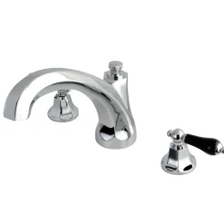 Kingston Brass Duchess Roman Tub Filler with Porcelain Lever Handle