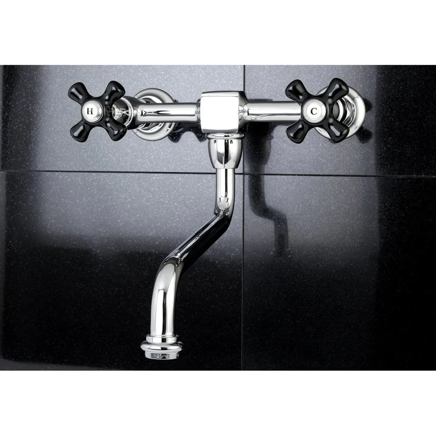 Kingston Brass Duchess Wall Mount 2-Hole Bathroom Faucet