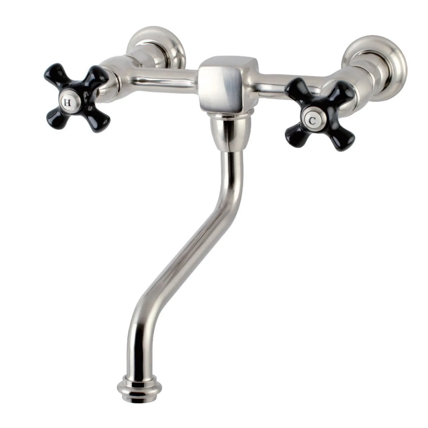 Kingston Brass Duchess Wall Mount 2-Hole Bathroom Faucet