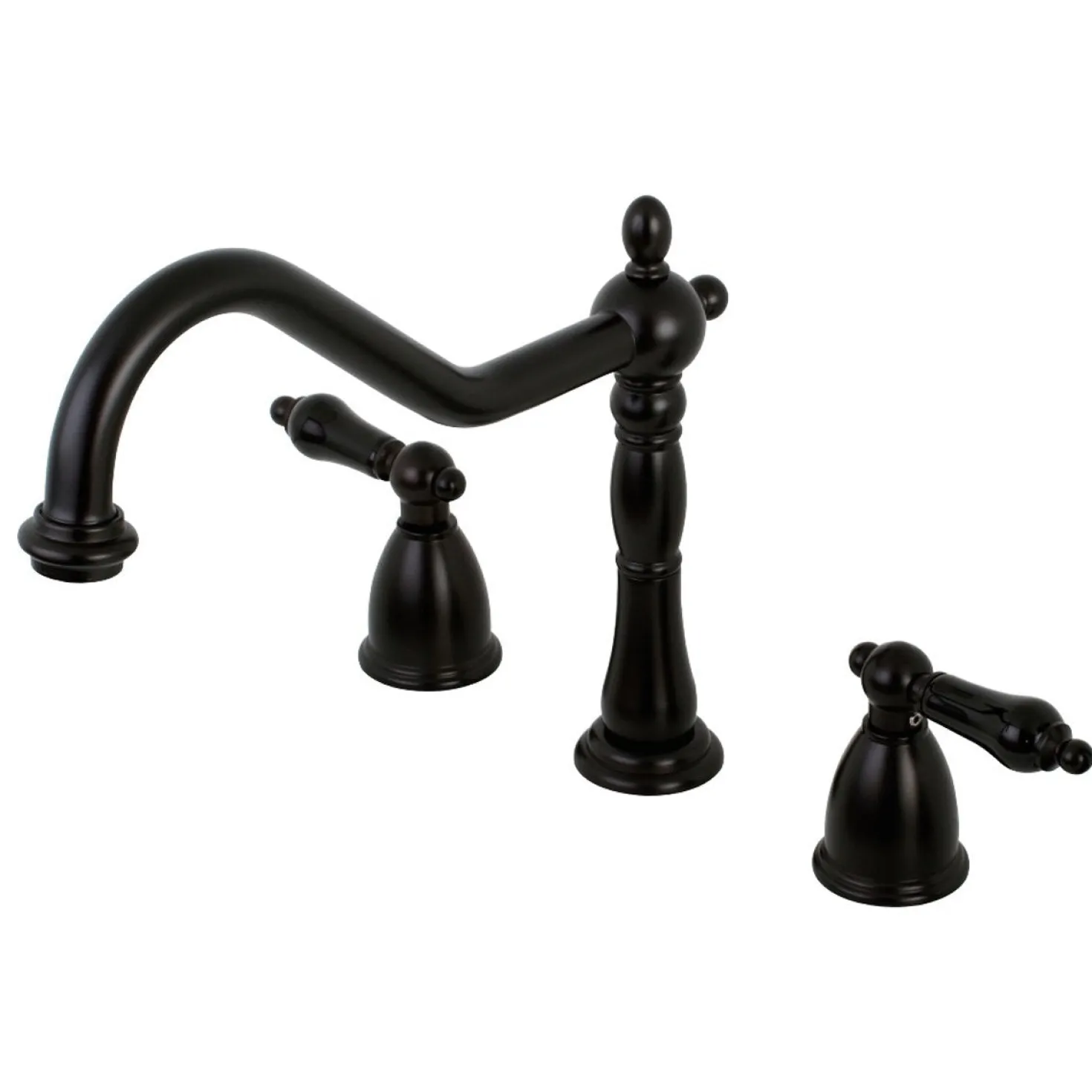 Kingston Brass Duchess Widespread Kitchen Faucet