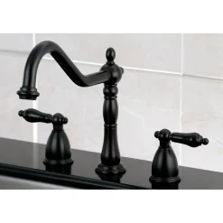 Kingston Brass Duchess Widespread Kitchen Faucet