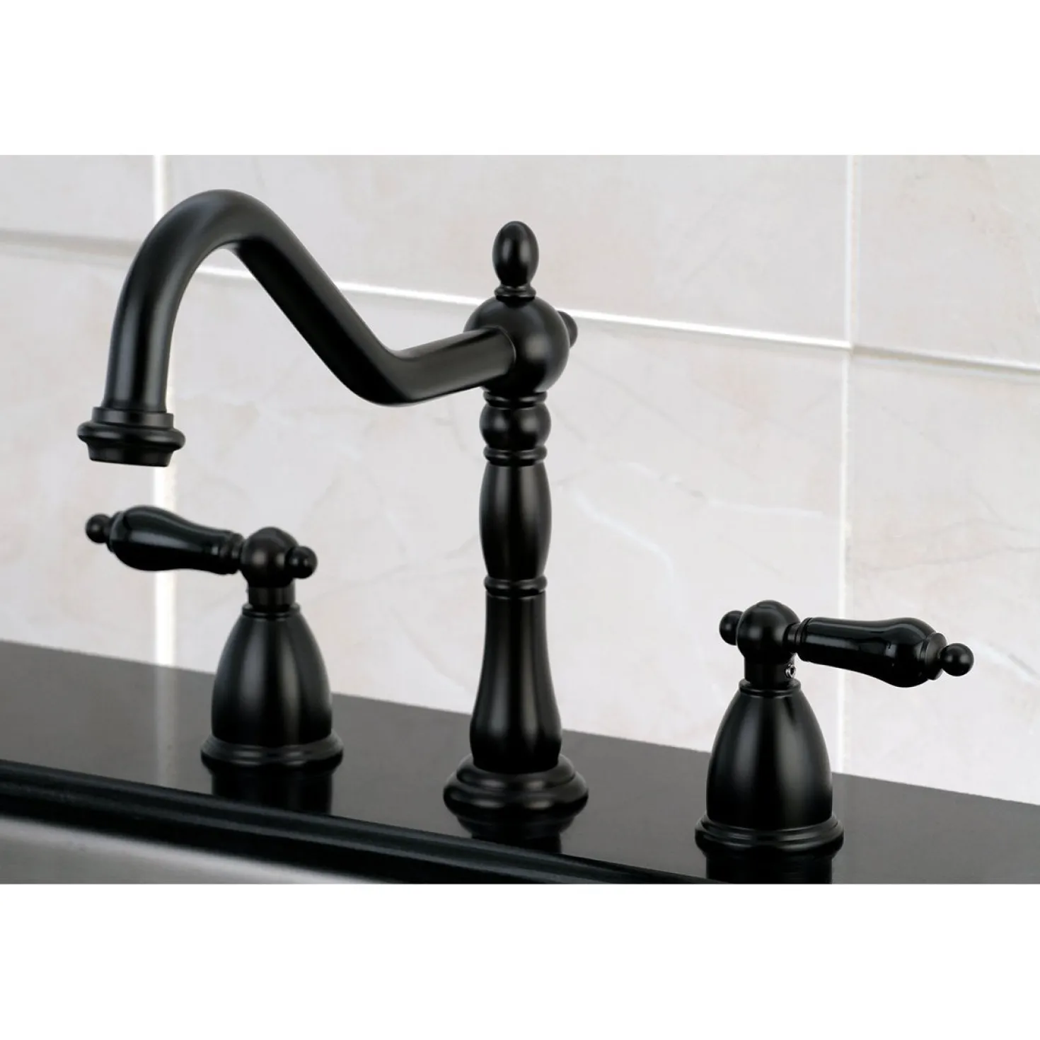 Kingston Brass Duchess Widespread Kitchen Faucet