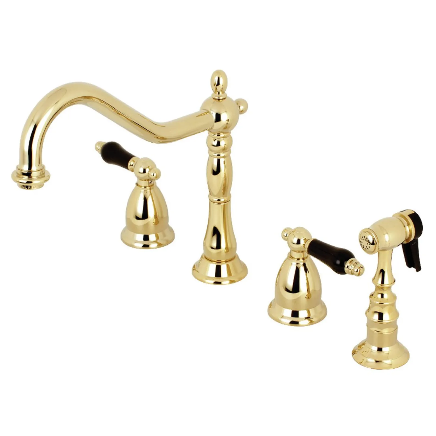 Kingston Brass Duchess Widespread 4-Hole Kitchen Faucet
